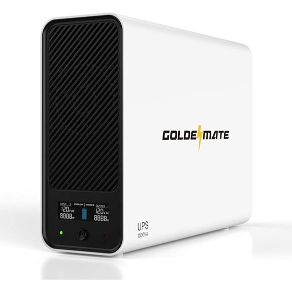 GOLDENMATE 1000VA Lithium UPS Backup Power with LCD