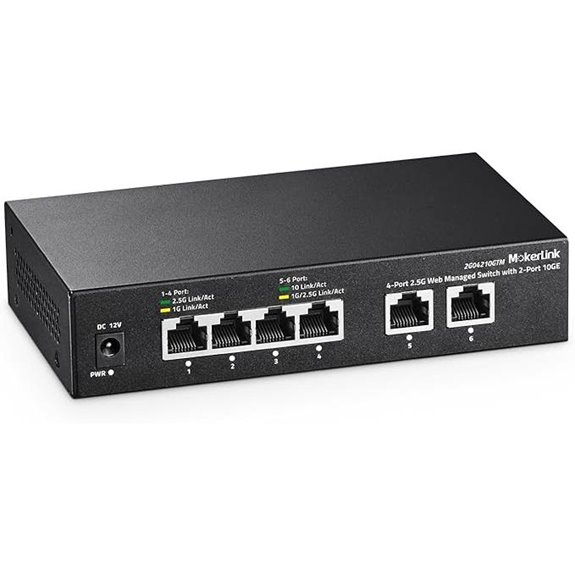 MokerLink 10G Web Managed Switch with 4x2.5G Ports
