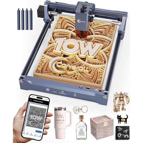 Laser Engraver 10W CNC Machine for Wood Metal Acrylic