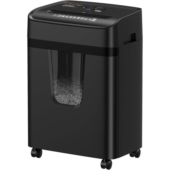 Bonsaii 12-Sheet Cross Cut Shredder with Pullout Bin