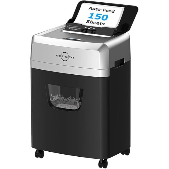 150 sheet micro cut shredder