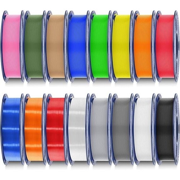 SUNLU 16-Color PLA Filament Bundle for 3D Printing