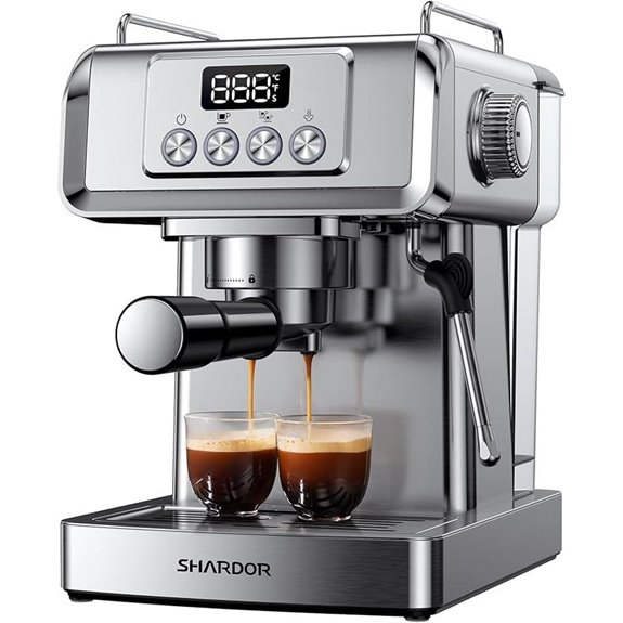 SHARDOR 20-Bar Espresso Machine with Steam Wand