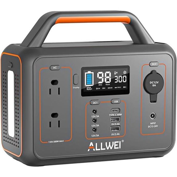 ALLWEI 300W Portable Solar Power Station