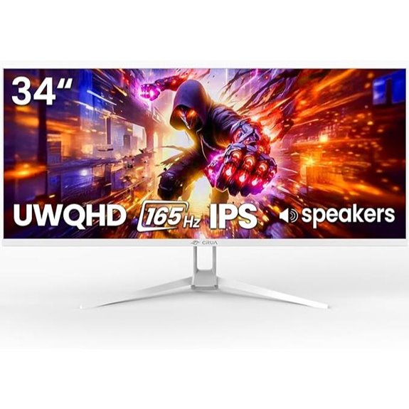 CRUA 34 WQHD Gaming Monitor with Speakers