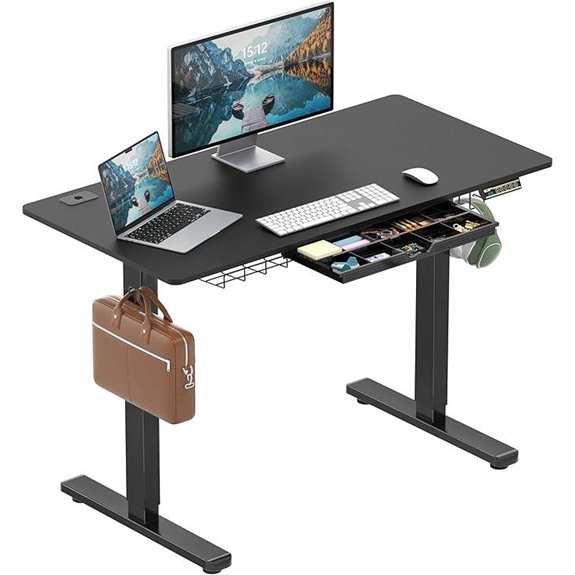 SHW 48-Inch Electric Adjustable Standing Desk