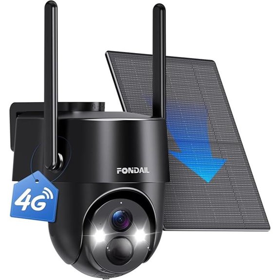 4G LTE Solar Security Camera with 2K Night Vision