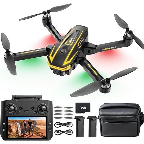 FPV 4K Drone with Remote Screen & Batteries