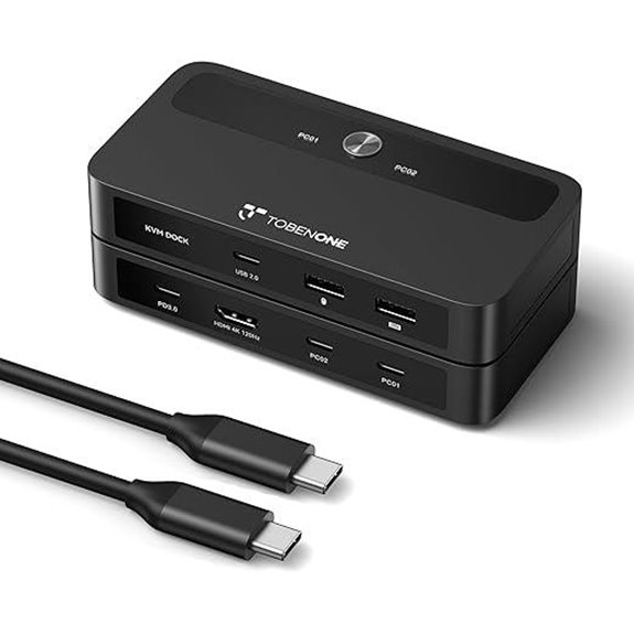 TobenONE 4K HDMI USB-C KVM Switch for 2 Computers