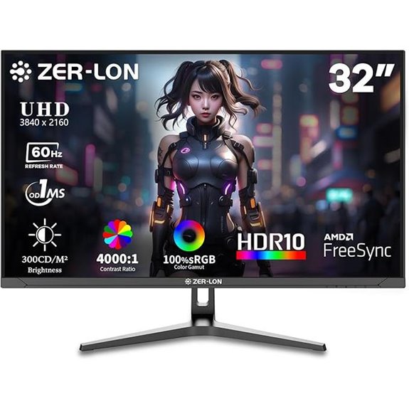 32-Inch 4K UHD IPS Monitor with FreeSync and HDMI