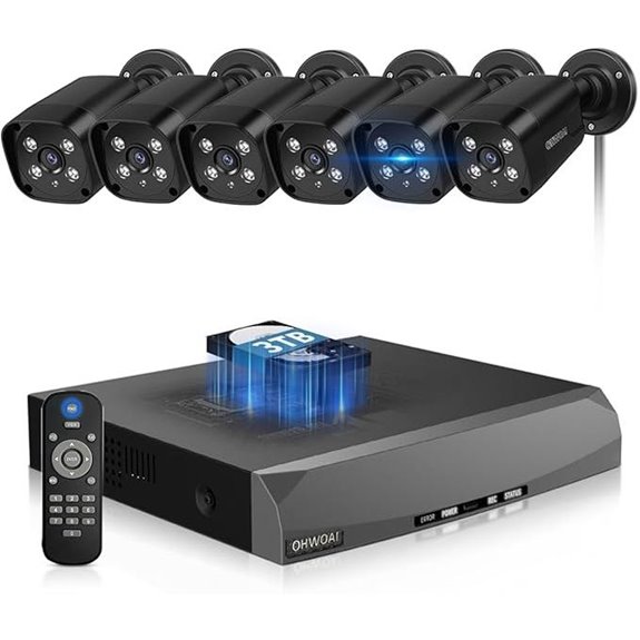 PoE 4K Outdoor Security Camera System with Night Vision