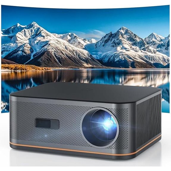 HAPPRUN 4K WiFi Bluetooth Projector with Auto Focus