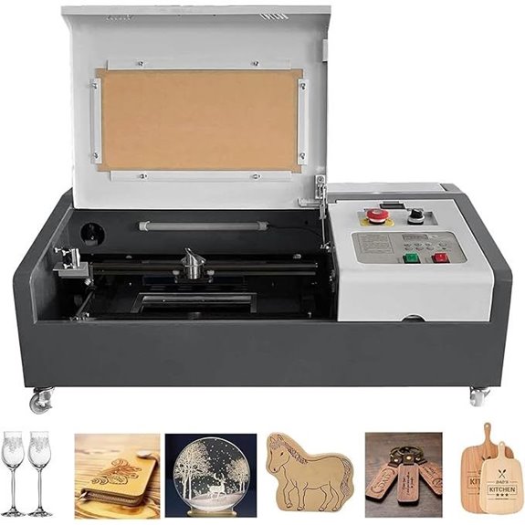 50W CO2 Laser Engraver and Cutter for Multiple Materials