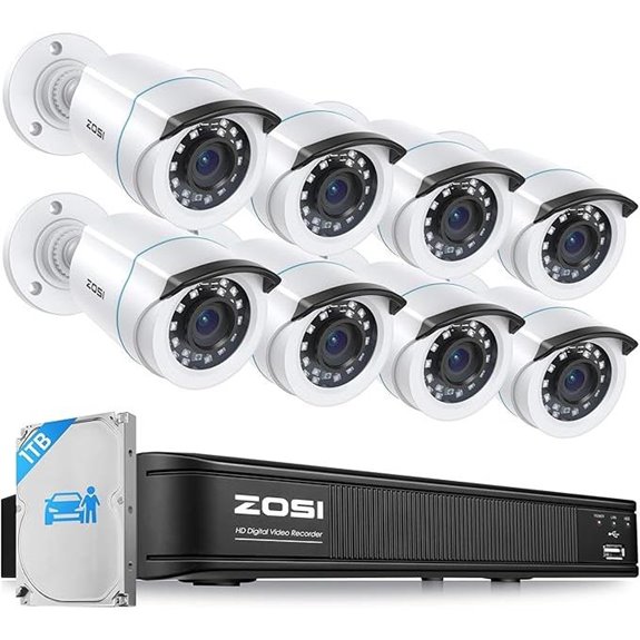 ZOSI 5MP Home Security Camera System with AI