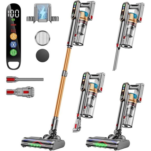 Cordless Vacuum Cleaner 600W 65Min LED Screen