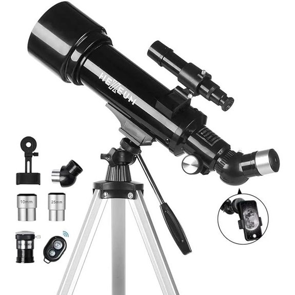 70mm Refracting Telescope with Phone Adapter and Accessories