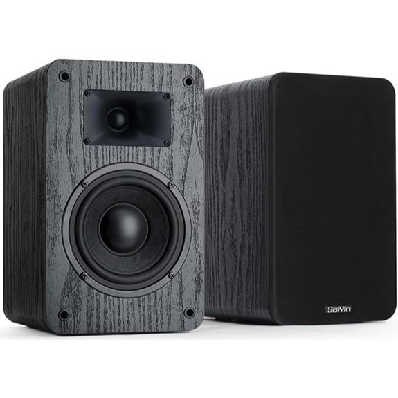 Saiyin 80W Passive Bookshelf Speakers with Woofer