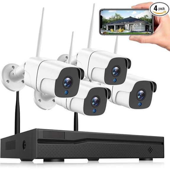 Wireless Security Camera System with 8CH 4K NVR