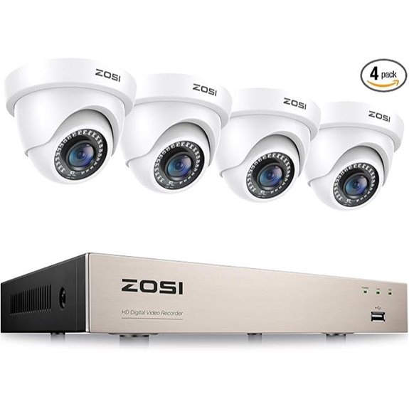 ZOSI 8CH 5MP Security Camera System with AI Detection