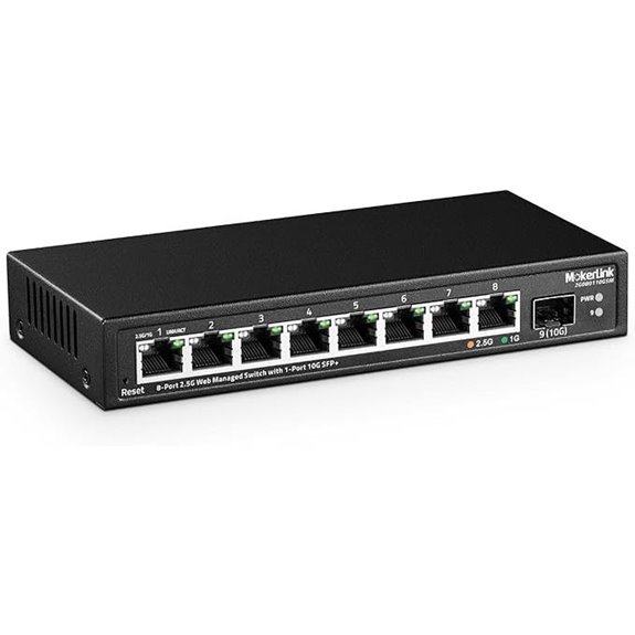 MokerLink 8-Port 2.5G Managed Network Switch
