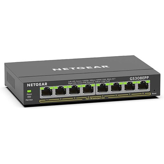 NETGEAR 8-Port PoE Gigabit Managed Switch