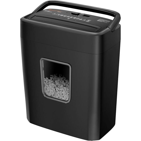 Bonsaii 8-Sheet Crosscut Paper Shredder with Bin