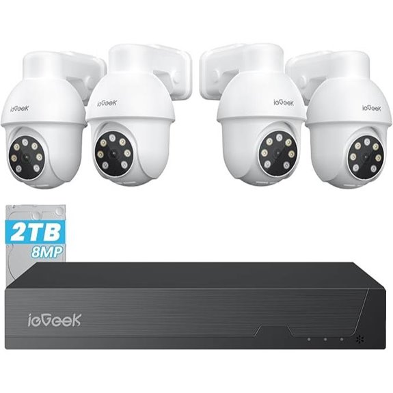 ieGeek 8MP PoE Security Camera System with AI Detection