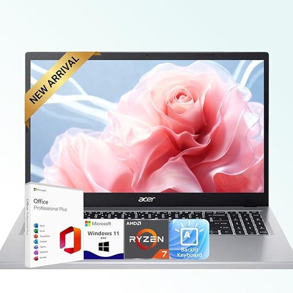 Acer Business Laptop with Ryzen 7 32GB RAM 1TB Storage