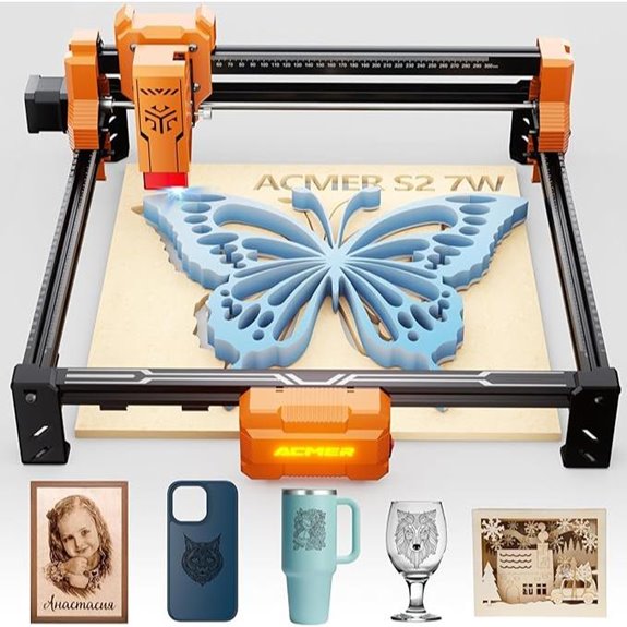 ACMER 7W Laser Engraver and Cutter Machine