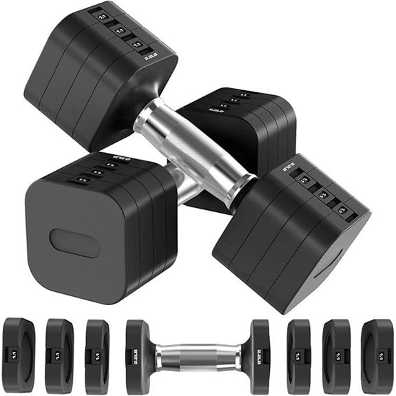 Adjustable 22LBS Dumbbell Set for Home Workout