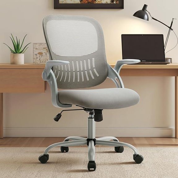 Sweetcrispy Ergonomic Mesh Office Chair with Adjustable Arms