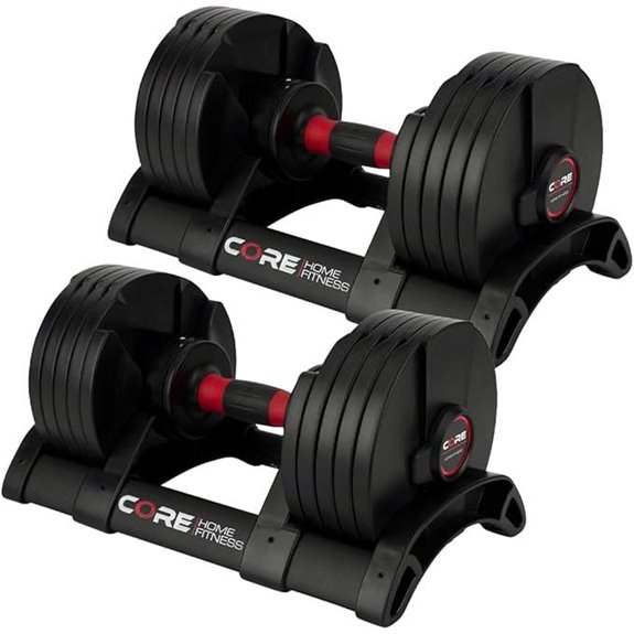 Core Fitness® Adjustable Dumbbell Weight Set by Affordable Dumbbells