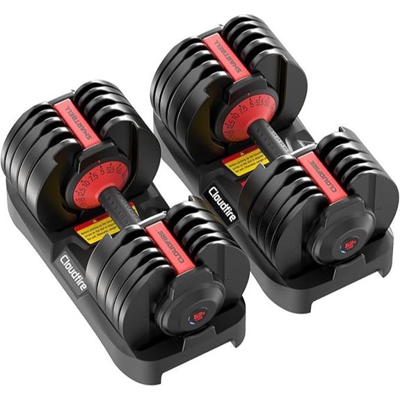 Upgraded Adjustable Dumbbell Set (52.5 lbs/25 lbs)