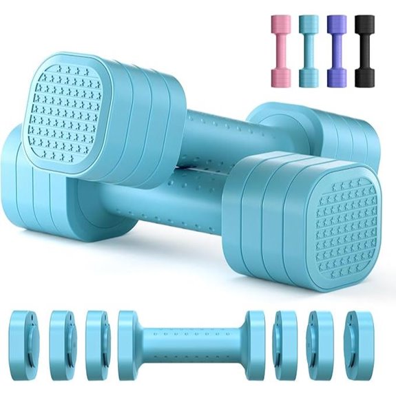Zempox Adjustable Dumbbell Set with Soft Handles