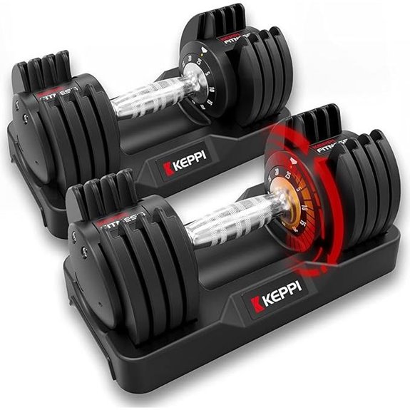 Keppi Adjustable Dumbbells Set for Full Body Workout