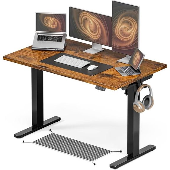 Electric Sit-Stand Desk with Cable Management