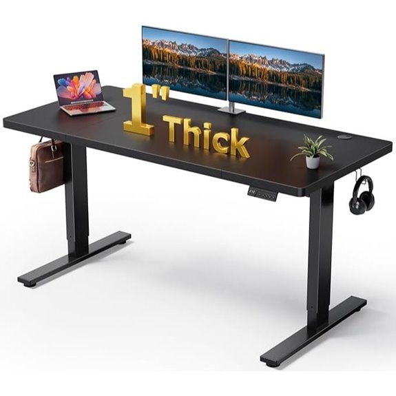 Electric Sit-Stand Desk 60x28 with Memory Adjustment