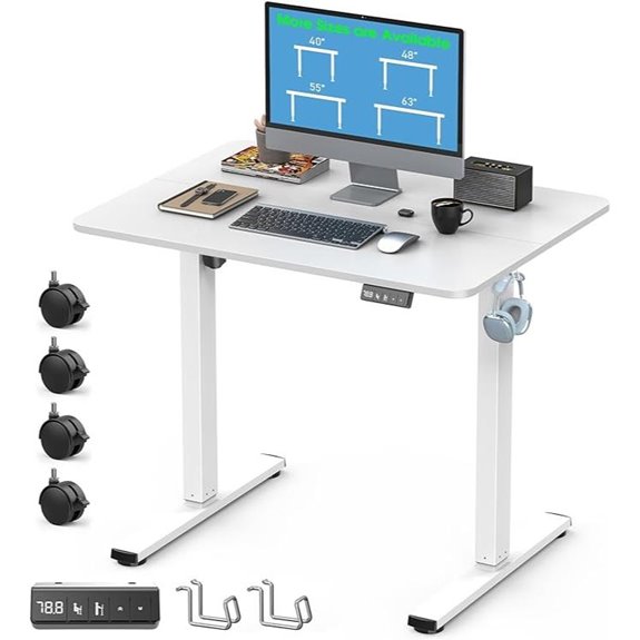 Height-Adjustable Electric Standing Desk with Memory