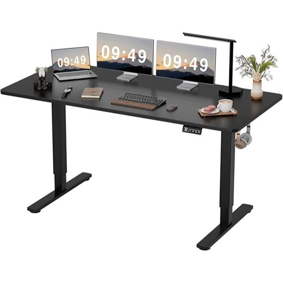 Furmax Electric Adjustable Standing Desk 63x24 Inches