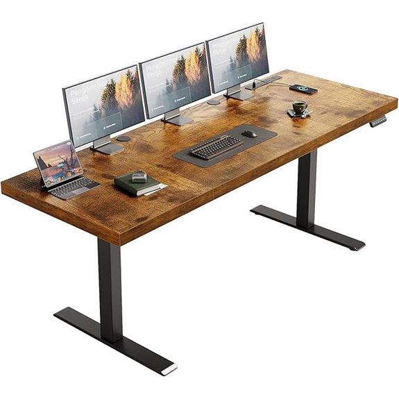 OffiGo 71 Adjustable Electric Standing Desk with Power