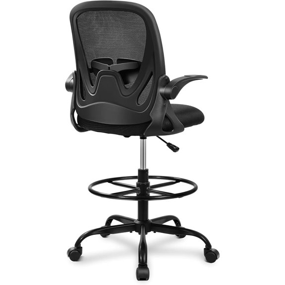 Primy Drafting Chair with Flip-up Armrests and Lumbar