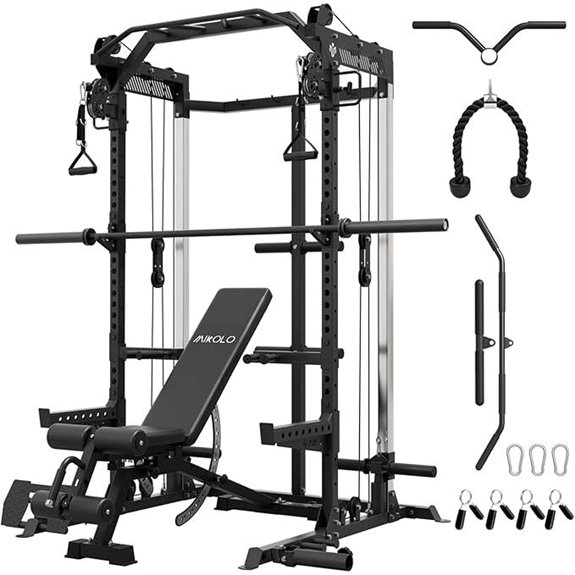 Mikolo Power Cage with Dual Pulley System