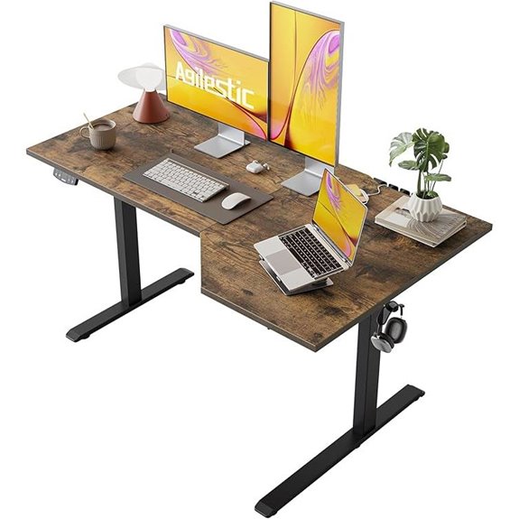 Agilestic L-Shaped Adjustable Standing Desk for Home Office