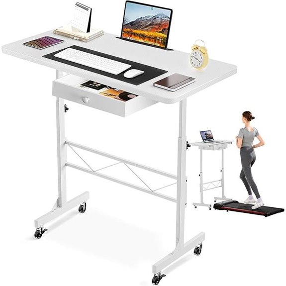 GTRACING Adjustable Height Portable Standing Desk