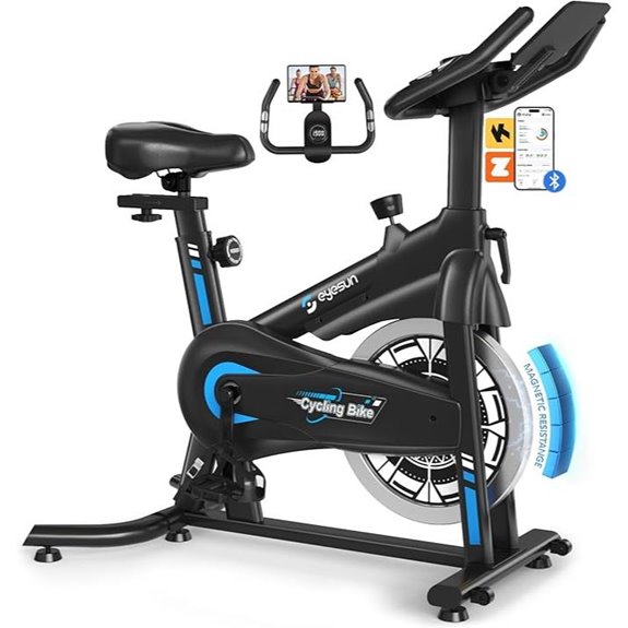 Indoor Exercise Bike with Adjustable Resistance & Seat
