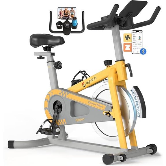 Indoor Exercise Bike with Adjustable Resistance and Seat