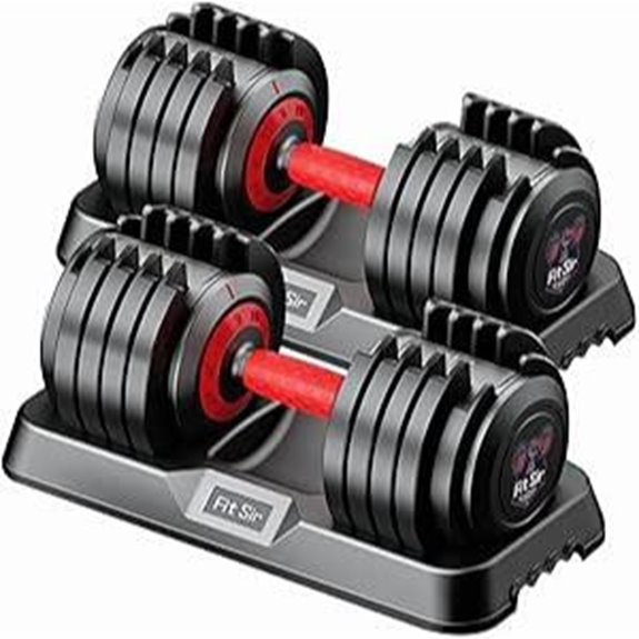 Adjustable Dumbbell Set with Speed Adjustment