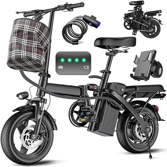Electric Bike for Adults with 7-Speed Gears