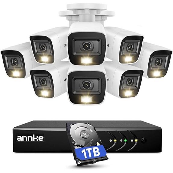 ANNKE 8CH Wired Security Camera System with AI Detection