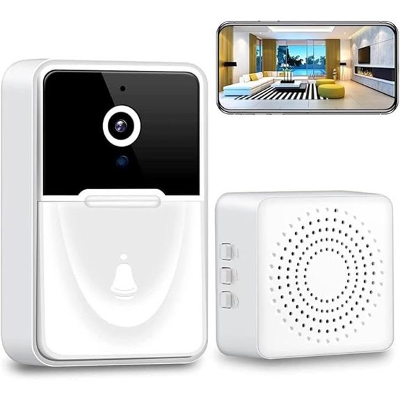 Wireless Doorbell Camera with AI Detection and Night Vision